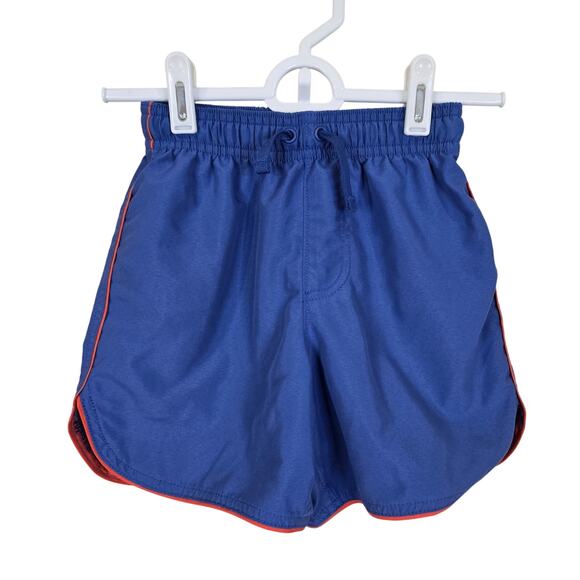 Boy's Hanna Andersson Blue Lined Swim Trunks | Size 5 (110) - Picture 1 of 6